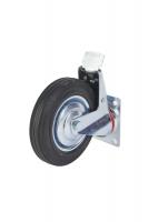 Колесо поворотное резина SCb 80 200 мм с тормозом (F)