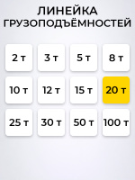 Изображение Домкрат гидравлический TOR ДГ-20 г/п 20,0 т