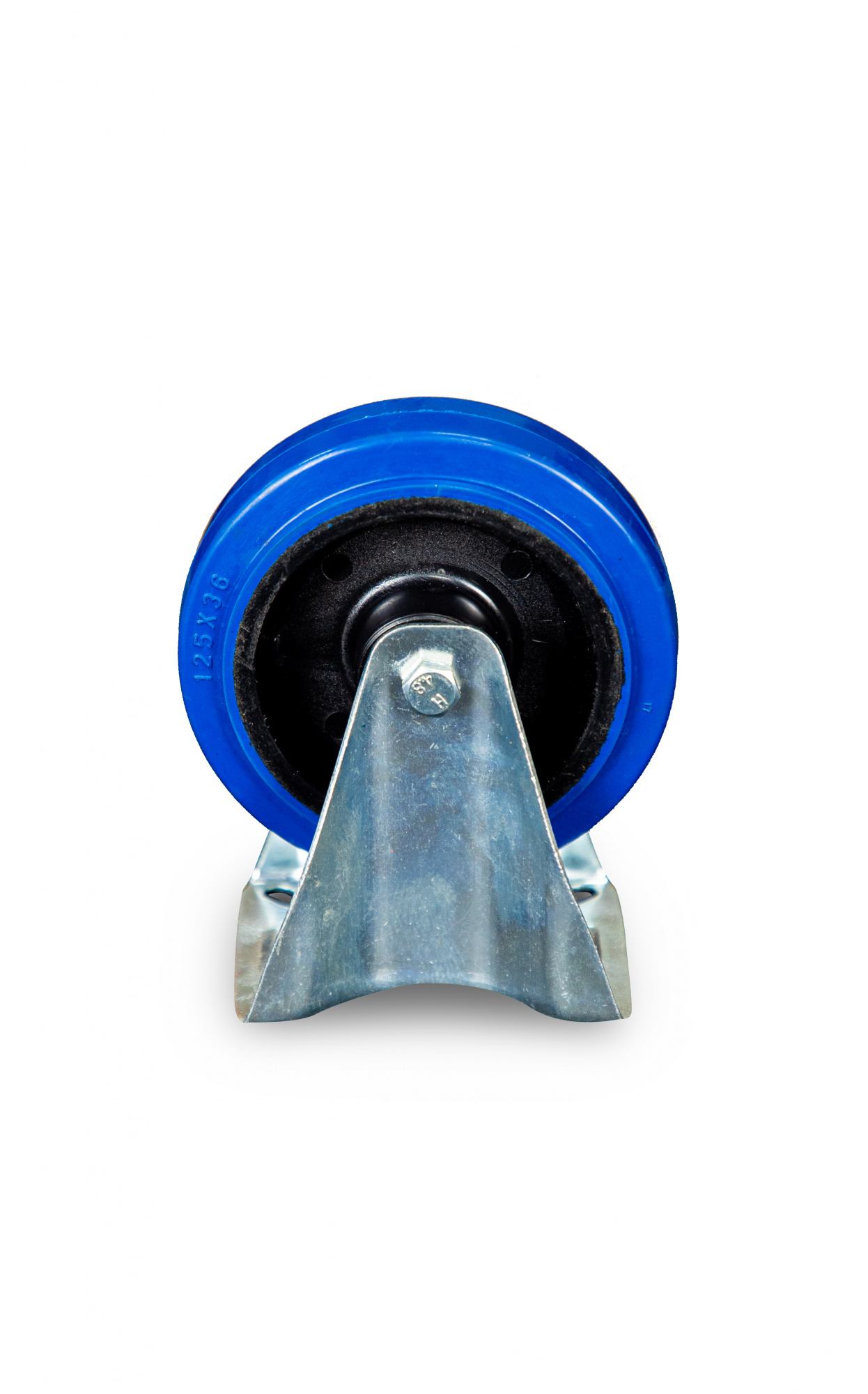 Изображение детальное Колесо неповоротное из эластичной резины MW100 125 мм