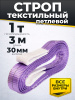Изображение детальное Строп текстильный TOR СТП 1,0 т 3,0 м 30 мм (6:1)