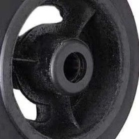 Изображение Колесо большегрузное D 63 160 мм резина на ось (F)