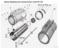 Изображение 13 Барабан для талей электрических CD1 1,0 т 6 м