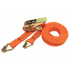Изображение детальное Ремень стяжной  5 / 10 тн, РС 6 м x 100 мм, полиэстер, с крюками, храповиком | СибТаль