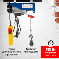 Изображение Таль электрическая TOR PA 300/600 кг 20/10 м