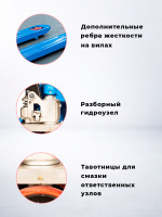 Изображение Тележка гидравлическая 2500 кг 1150 мм полиуретановые колеса 200мм TOR RHP(BF) PRO